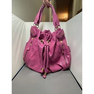 Hype Pink Snake Skin Purse
